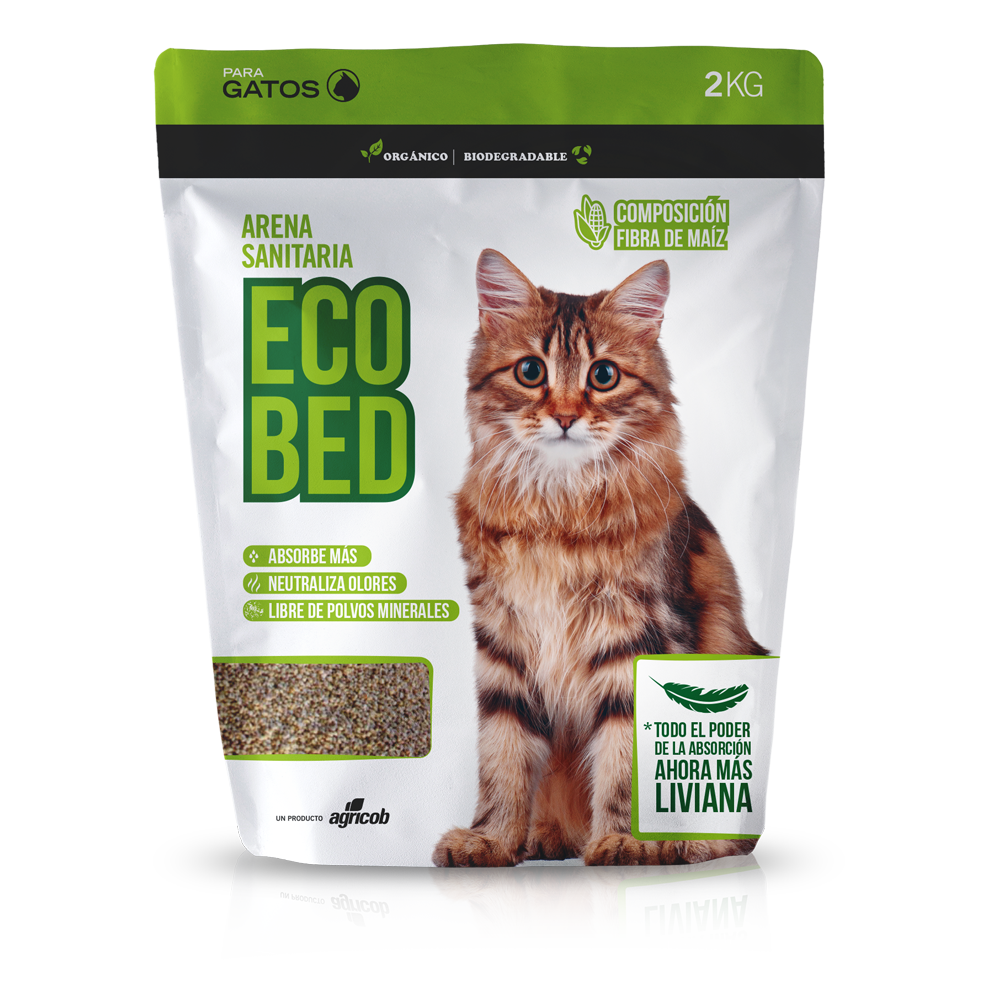 Arena sanitaria gato ecológica