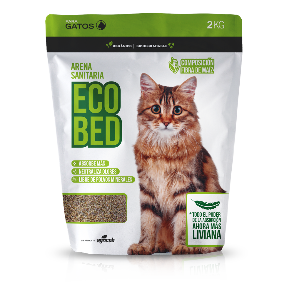 bolsa 2 kilos de arena sanitaria para gatos
